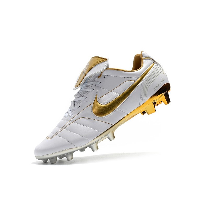 Nike Tiempo Legend R Elite FG Bílý Zlato